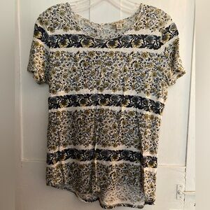 Lucky Brand Floral Flowy Tee